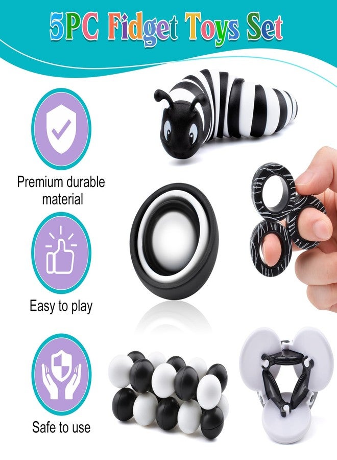 ASIOWELY Fidget Toys Adults Pack, Sensory Toys Set for Kids 8-12 Teen Autism, Desk Toy Stress Relief Fidget Spinners for ADHD Gifts for Children Cool Gadgets for Men - Image 3